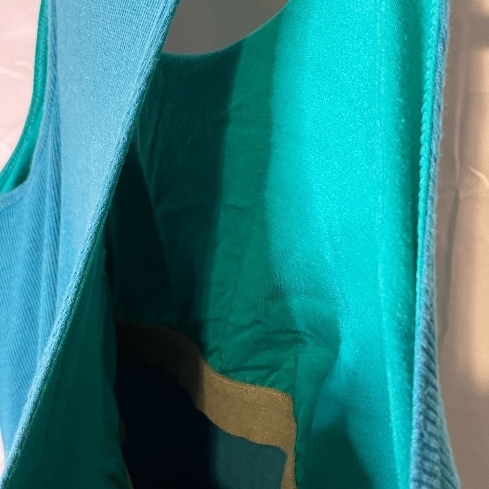 Athleta Blue Ribbed Sleeveless Halter Maxi Dress​​​​ - Picture 4 of 6